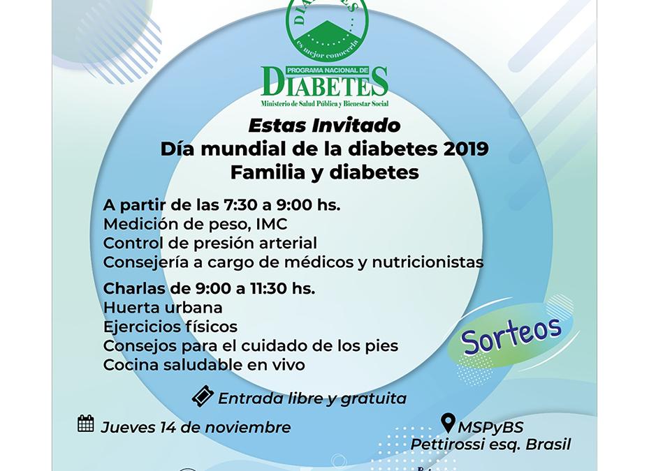 Este jueves, te esperamos a la jornada de control y detección por el día de la diabetes