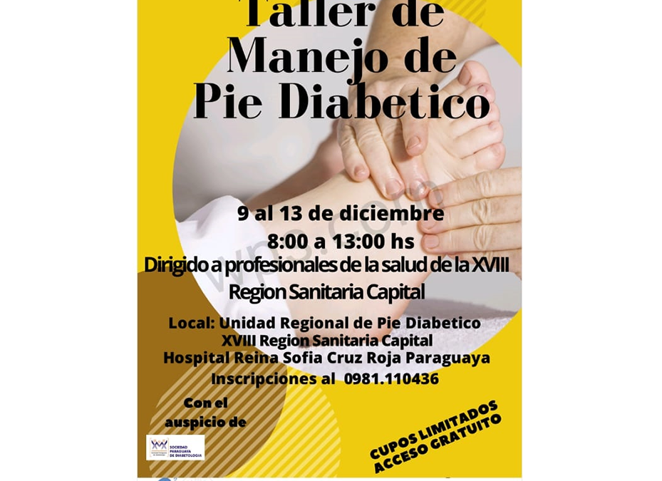 «Manejo del pie diabético» dictarán en taller a médicos