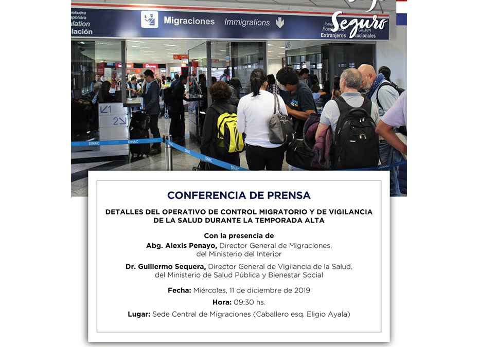 Migraciones y Salud intensificarán controles a viajeros