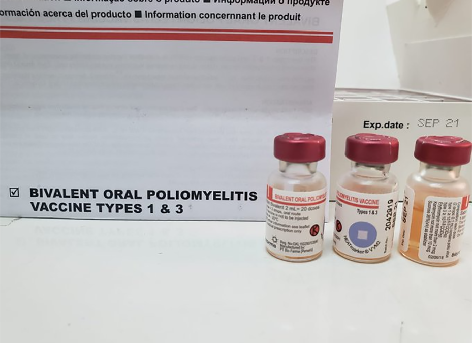 Llegaron 500 mil dosis de vacuna contra la polio