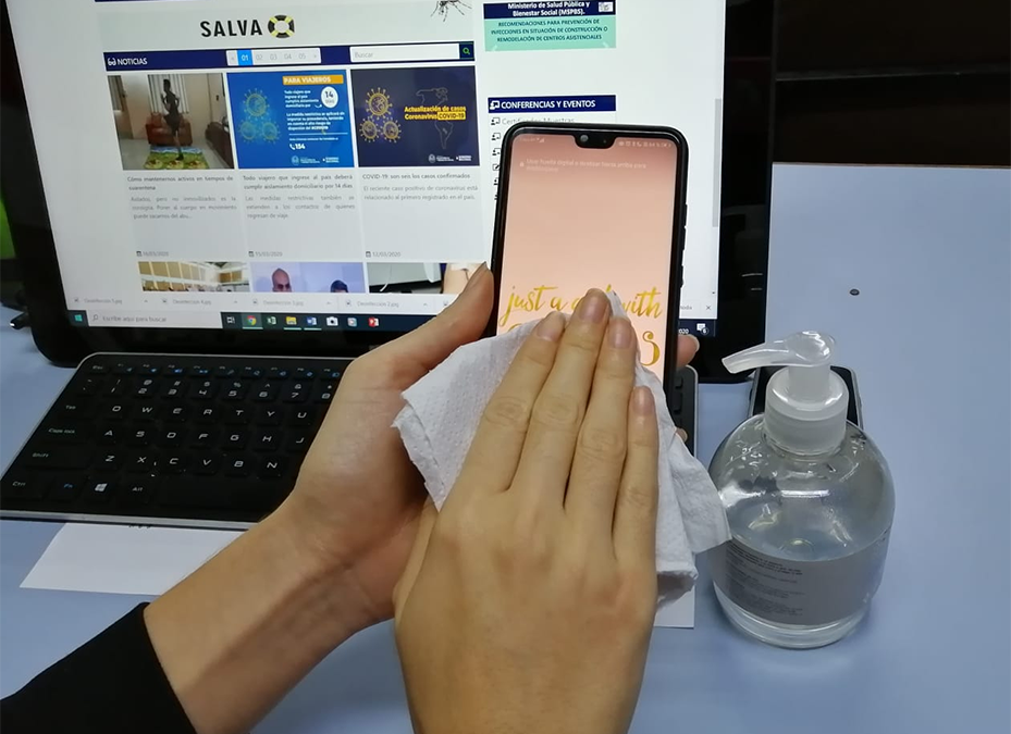 Desinfección de elementos de uso diario, un hábito que puede salvarnos