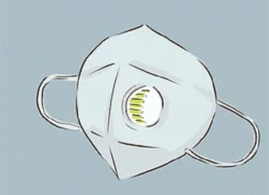 Mascarilla con válvula no evita la transmisión del COVID-19