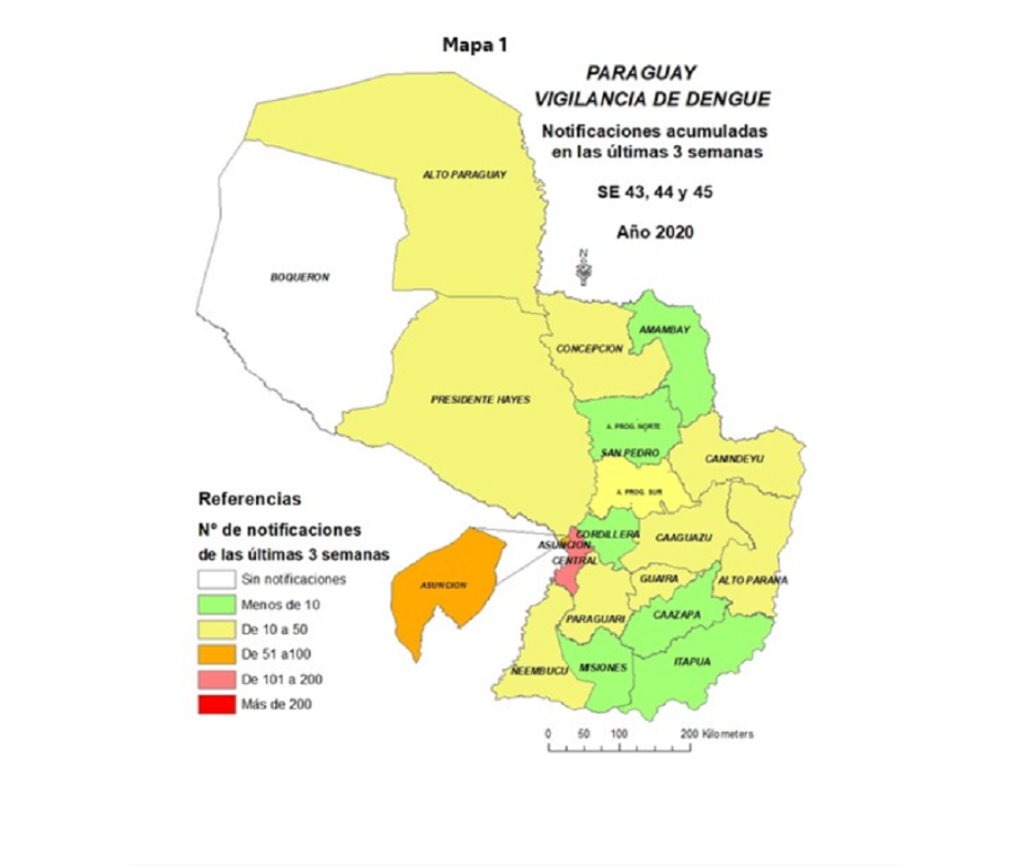 Dengue notificaciones de casos sospechosos se mantienen en progresivo aumento – 18-11-2020