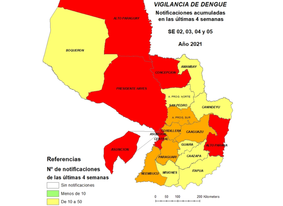 Suman 94 los casos de dengue