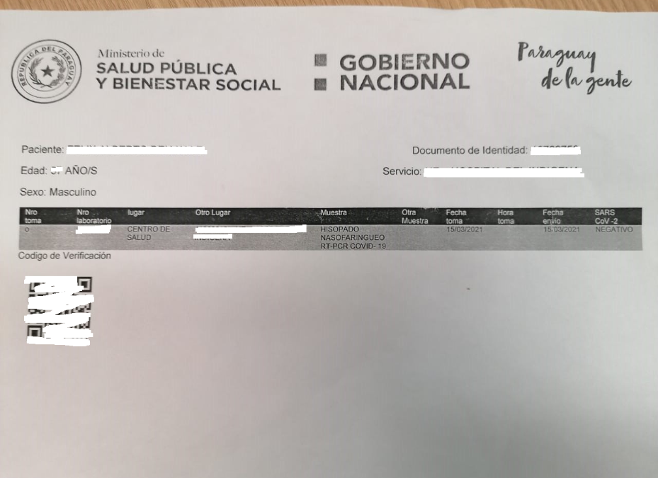Adulteran datos de prueba COVID-19 para viajar