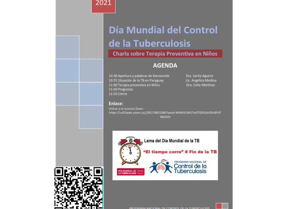 Dictarán charla sobre «terapia preventiva en niños», por el día de la tuberculosis