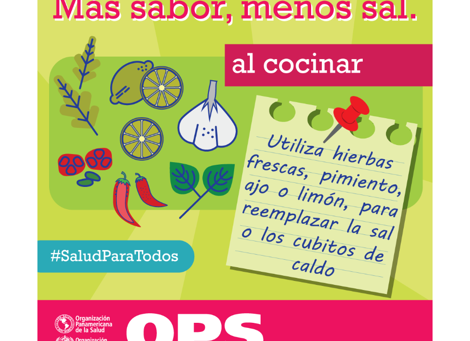 «Más sabor, menos sal, una propuesta saludable y divertida