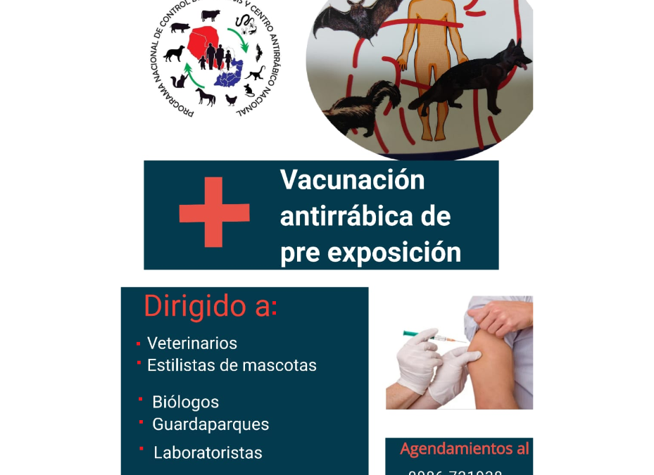 Jornada de vacunación preexposición antirrábica para humanos