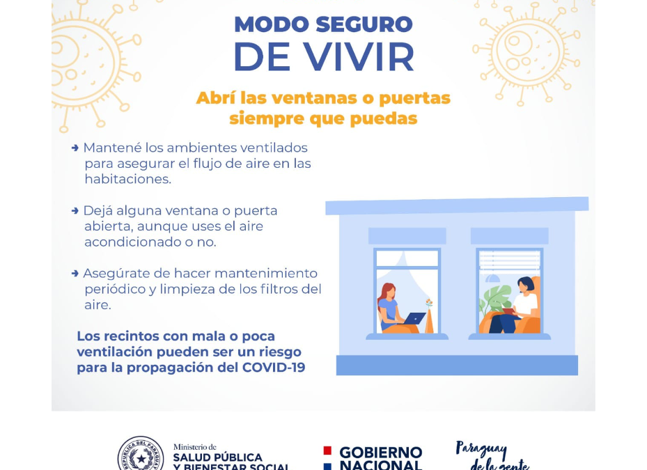 Aún en invierno los espacios interiores deben ventilarse para disminuir riesgo de contagio