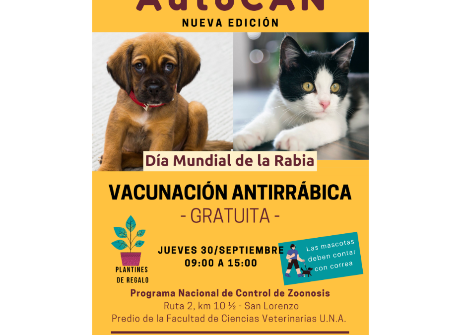 AutoCAN: Vacuná a tu mascota para prevenir la rabia