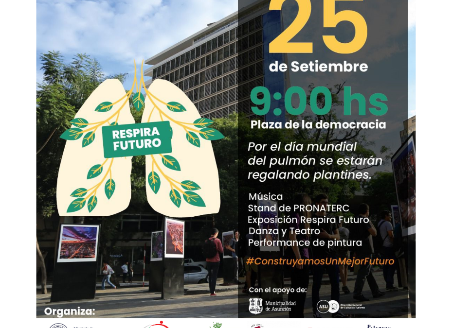 Este sábado se celebra el día del pulmón, en Plaza de la Democracia