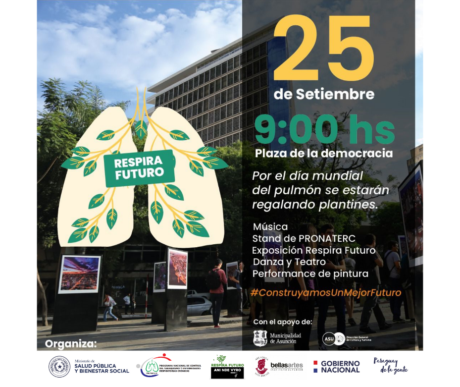 Este sábado se celebra el día del pulmón, en Plaza de la Democracia – 23-09-2021
