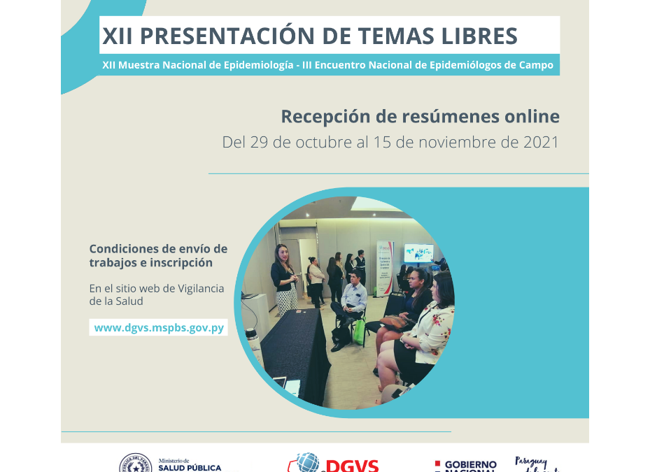 Inicia periodo de recepción de resúmenes para la XII Muestra Nacional de Epidemiología