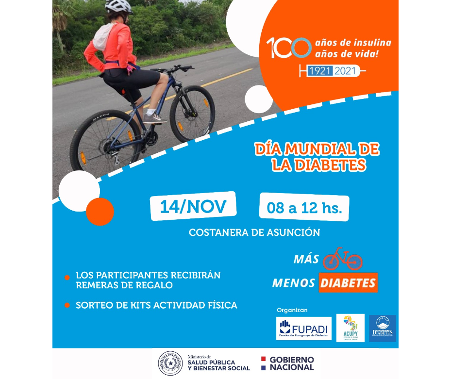 Este domingo, te esperamos en la Costanera de Asunción por el día mundial de la diabetes – 12-11-2021