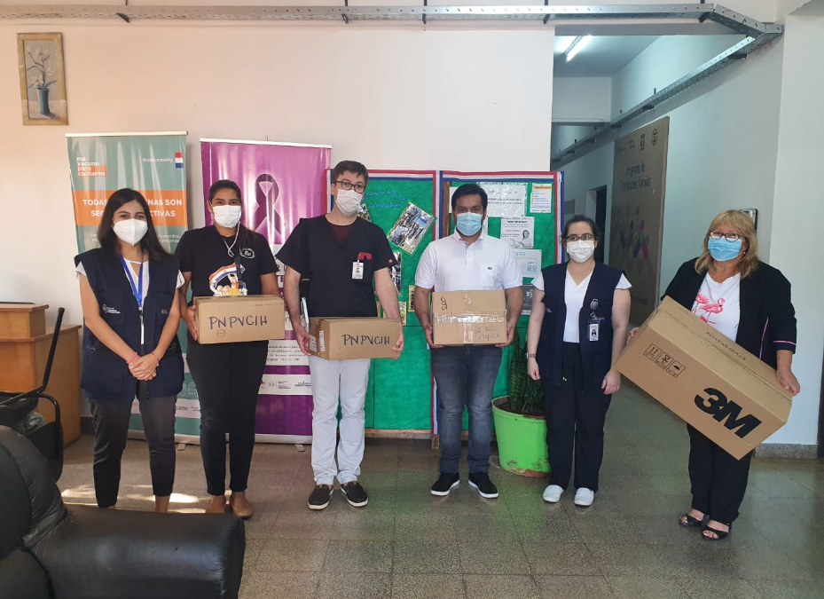 Entregan más de 1.000 equipos de protección individual a personal sanitario de Itapúa