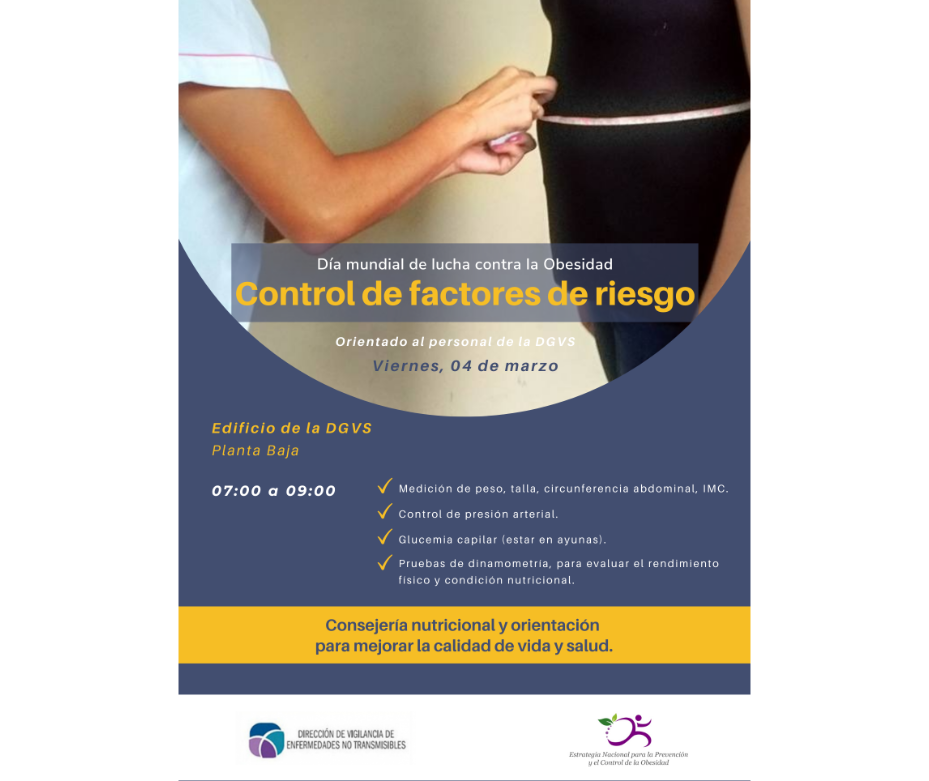 Este viernes, jornada de detección de factores de riesgo y obesidad – 03-03-2022