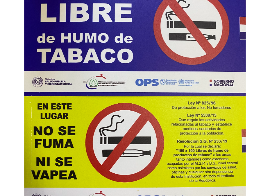 Espacios libres de humo, protege a la población de los daños que causa el tabaco
