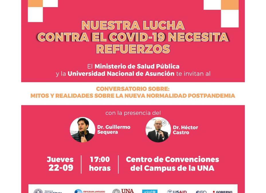 Hoy, en la UNA, conversatorio sobre «Mitos y realidades sobre la nueva normalidad postpandemia»