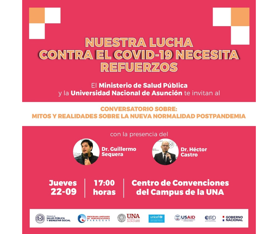 Hoy, en la UNA, conversatorio sobre Mitos y realidades sobre la nueva normalidad postpandemia – 22-09-2022 – 1