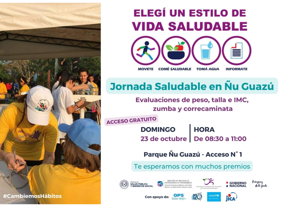 El domingo te esperamos con una jornada saludable, en Ñu Guazú