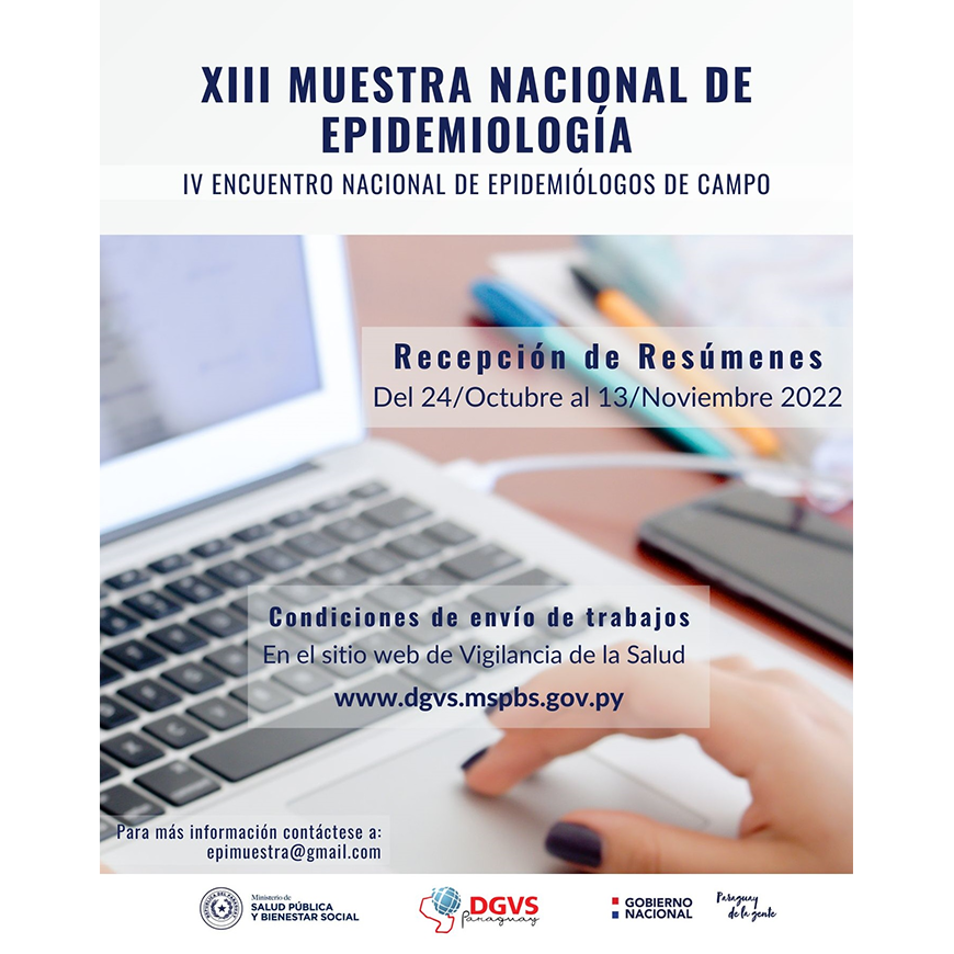 Este lunes inicia recepción de resúmenes para la Muestra Nacional de Epidemiología – 22-10-2022