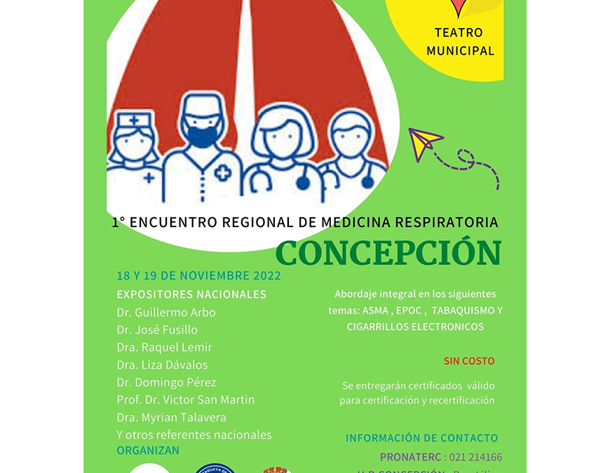 Organizan 1er Encuentro de Medicina Respiratoria por el día mundial de la EPOC
