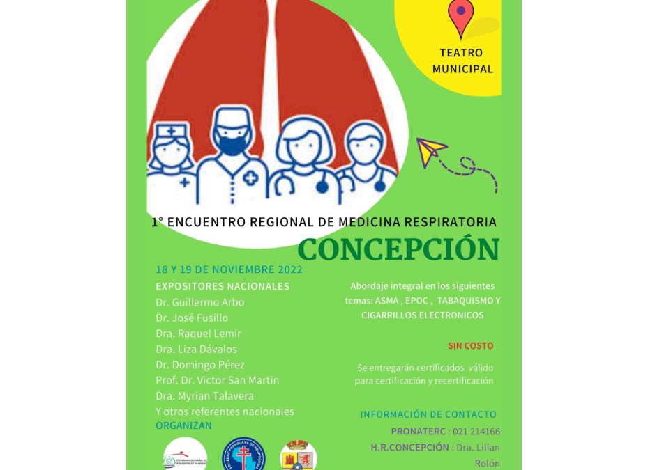 Por el día mundial de la EPOC realizarán encuentro de medicina respiratoria