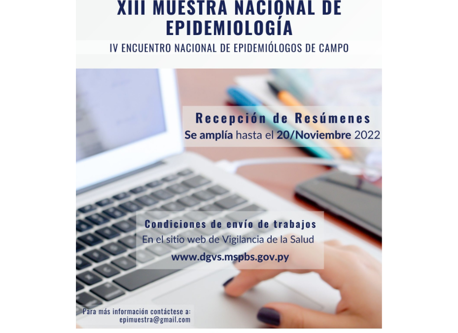 Se extiende plazo para presentación de resúmenes para la Muestra de Epidemiología