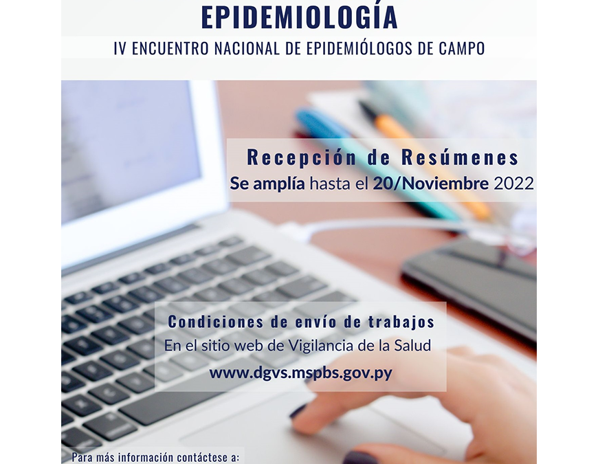 Se extiende plazo para presentación de resúmenes para la Muestra de Epidemiología