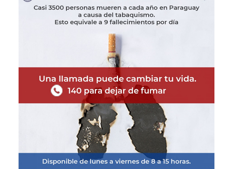 Se reactiva la línea 140, para dejar de fumar