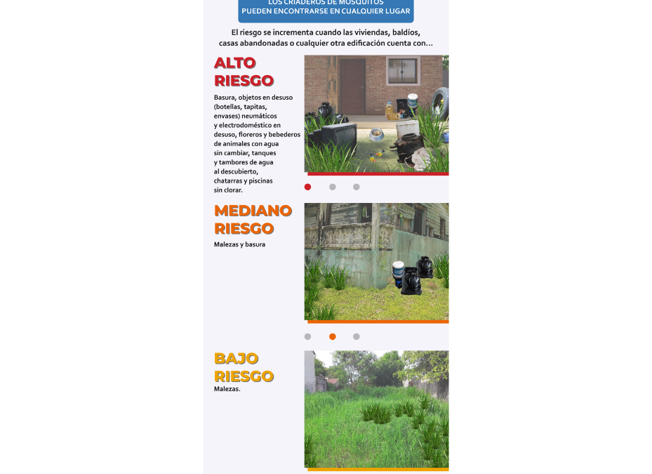 Factores que incrementan el riesgo de contar con criaderos de mosquitos
