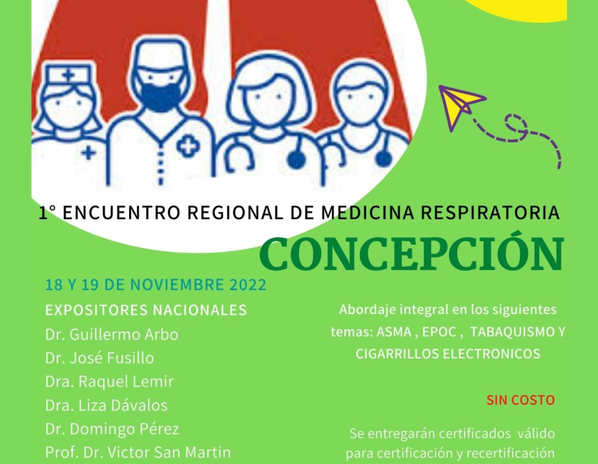 Organizan 1er Encuentro de Medicina Respiratoria por el día mundial de la EPOC