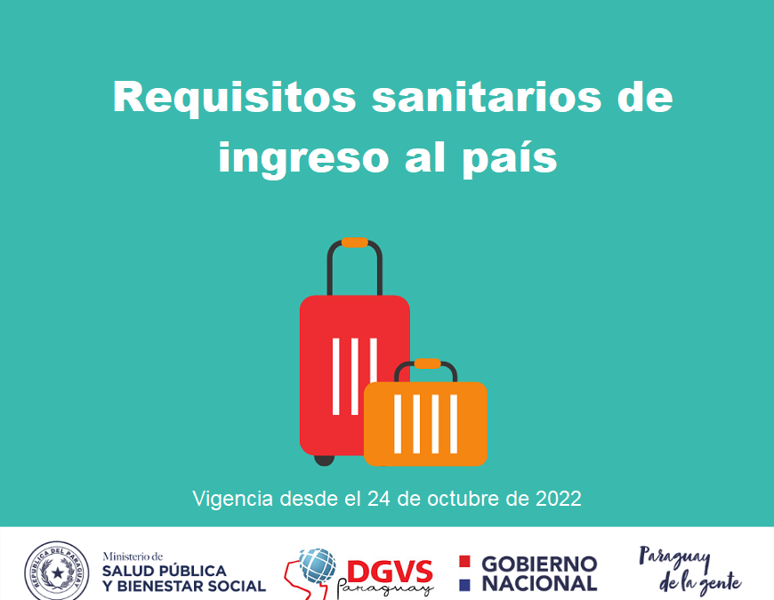 Nuevo protocolo de ingreso a Paraguay