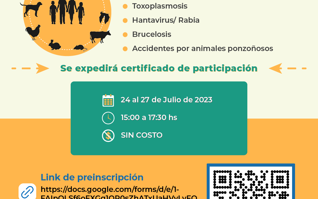 Están abiertas las inscripciones para la Semana de las Zoonosis