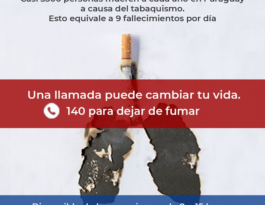 Se reactiva la línea 140, para dejar de fumar