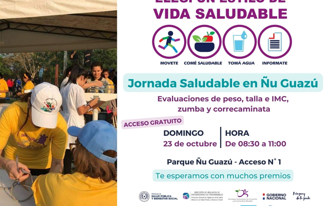 El domingo te esperamos con una jornada saludable, en Ñu Guazú