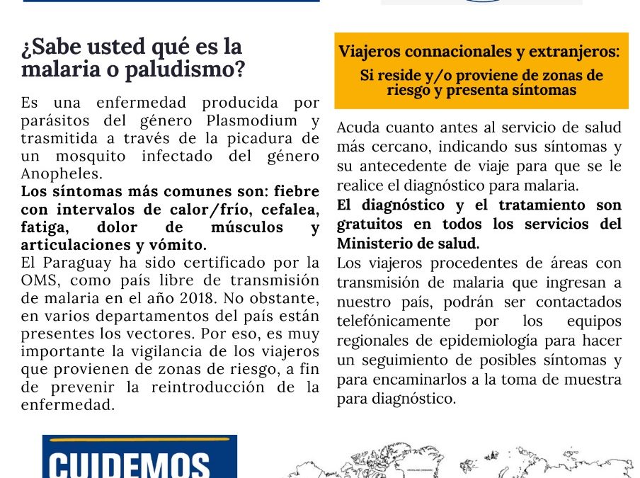Malaria: se fortalecen acciones de vigilancia para prevenir su reintroducción en el país