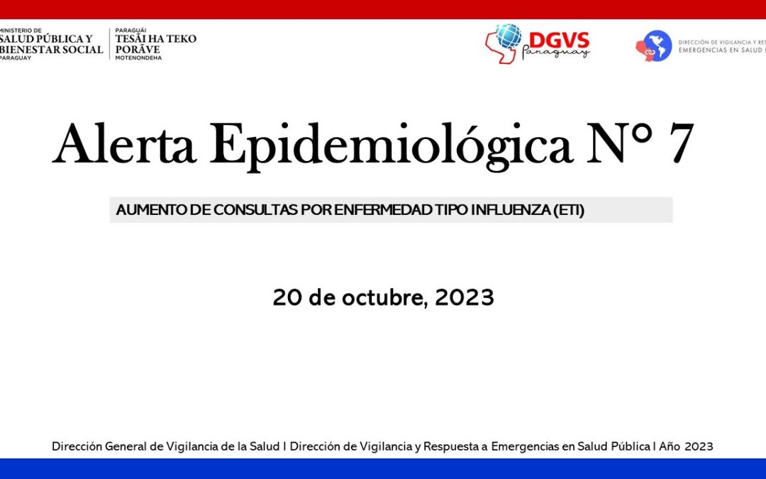 Alerta epidemiológica ante aumento de consultas por enfermedad tipo influenza