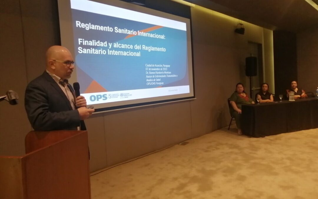 Se realiza evaluación del Reglamento Sanitario Internacional y actualización de puntos focales