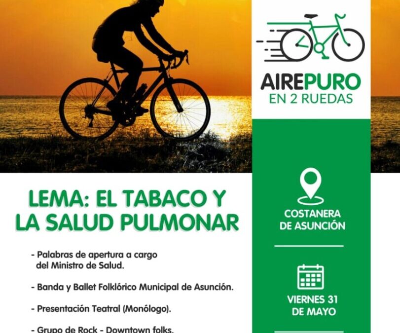 Aire puro en dos ruedas: jornada ciclística en recordación al día mundial sin humo de tabaco