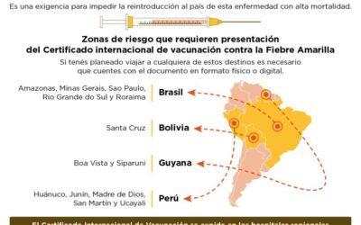 Si vas a Brasil debes contar con Certificado Internacional de Vacunación contra Fiebre Amarilla