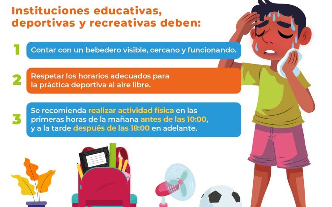 Se recomienda restringir la exposición de niños y adolescentes en horarios de intenso calor