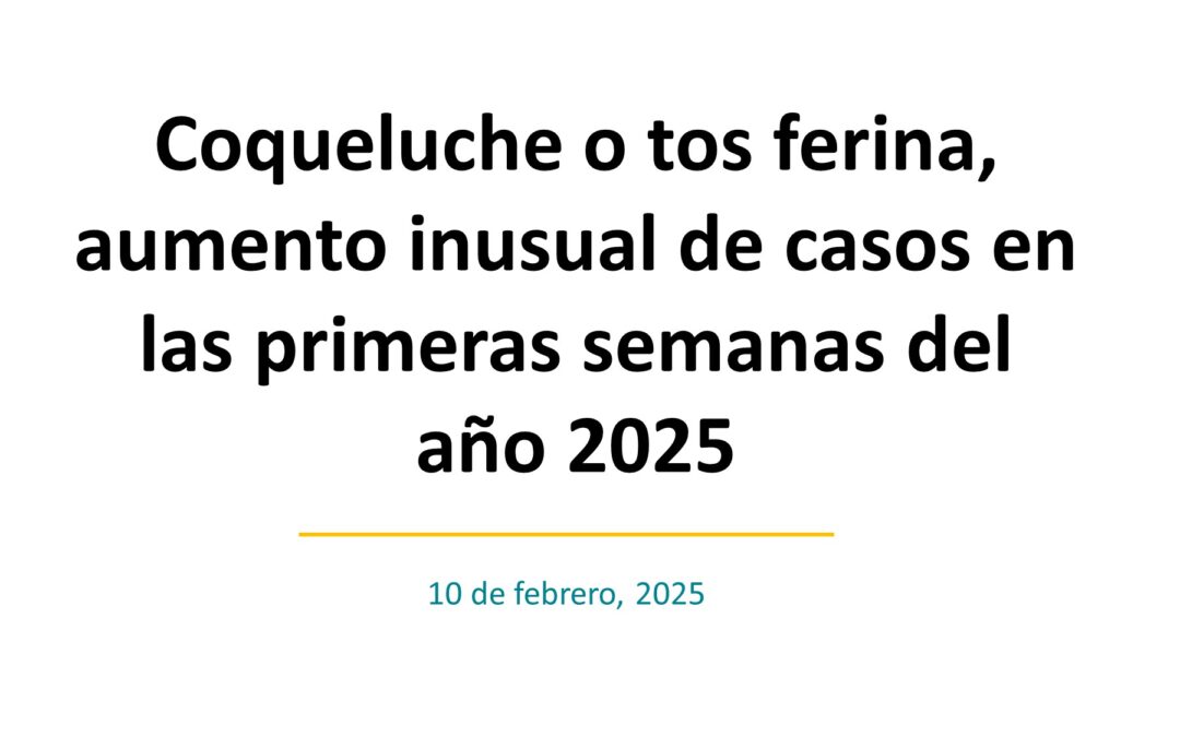 Alerta Epidemiológica Nro 1 – 2025