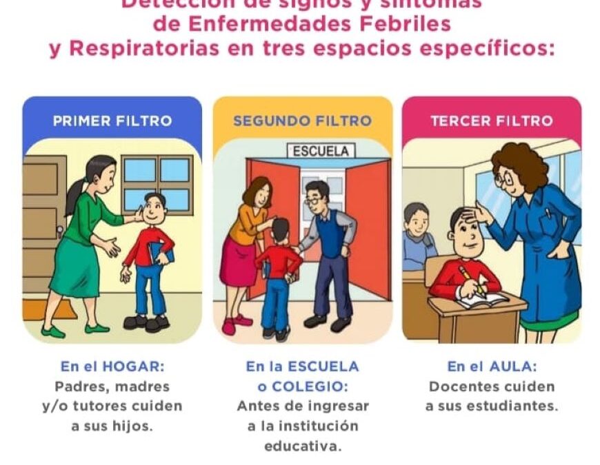 Para prevenir contagios de enfermedades respiratorias en instituciones educativas