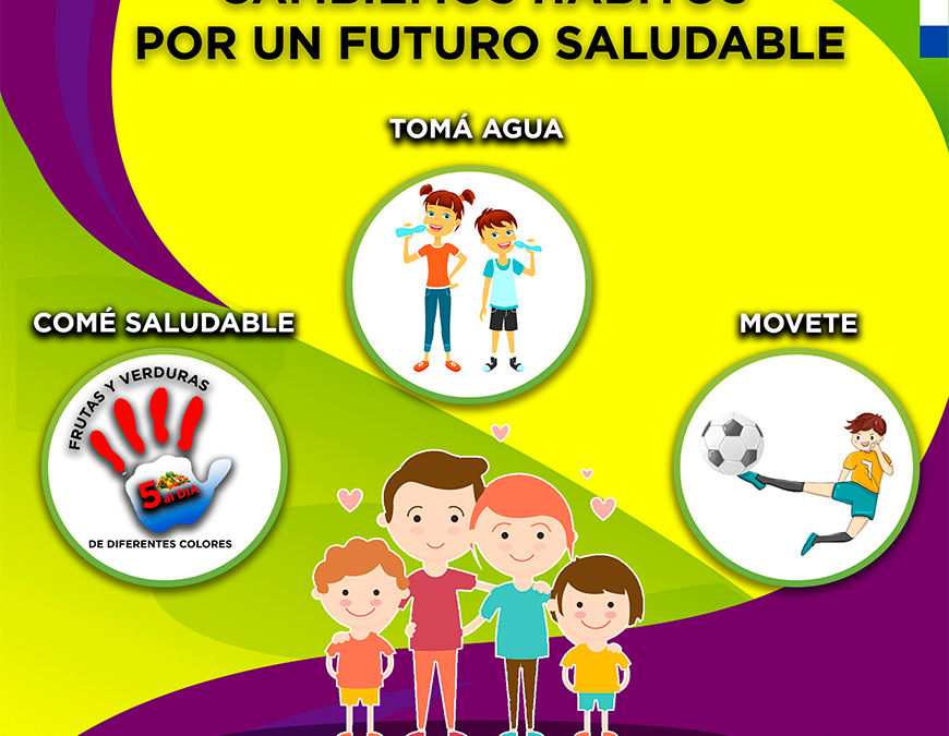 «Cambiemos hábitos por un futuro saludable», eslogan que recordará lucha contra la obesidad