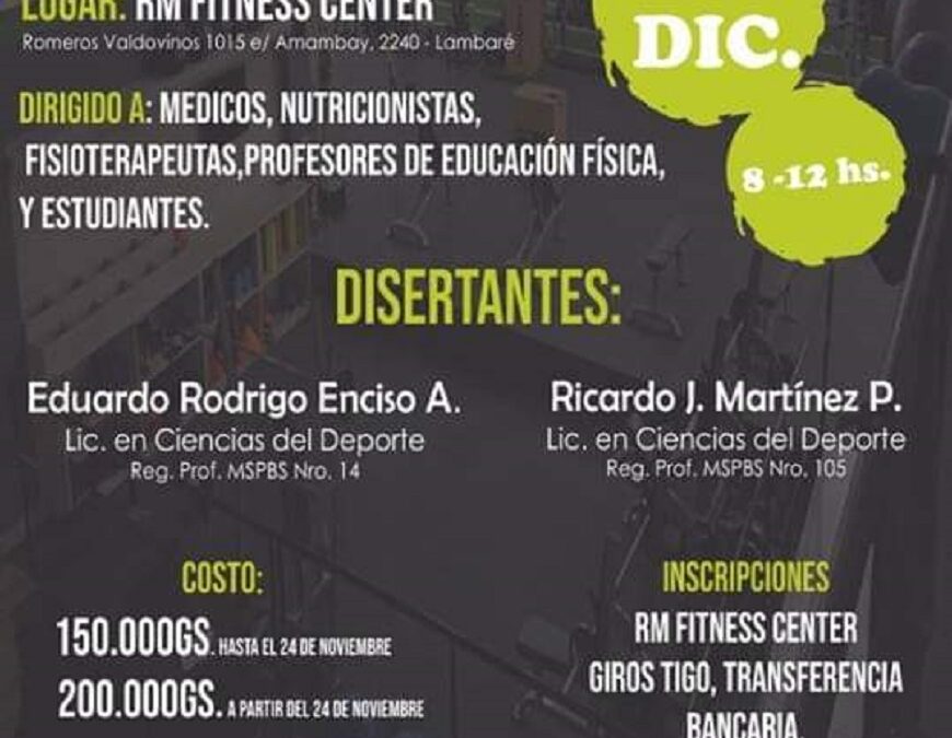 Capacitarán a profesionales de salud en prescripción de ejercicios para personas con obesidad