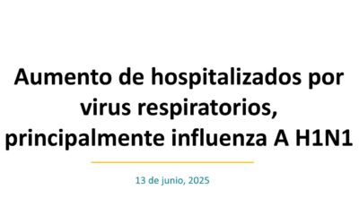 Alerta ante aumento de hospitalizados por virus respiratorios, principalmente por influenza