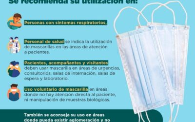 Se recuerda el uso de mascarilla en servicios de salud
