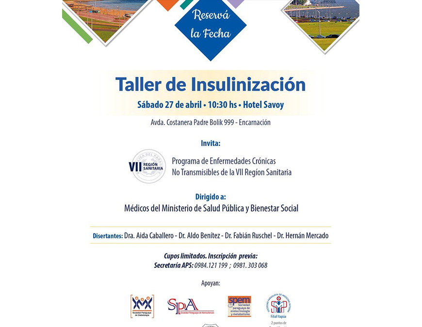 Médicos reforzarán capacidades para la insulinización