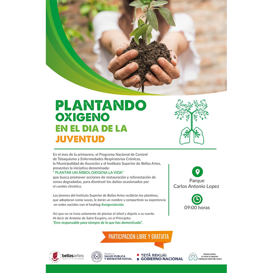 Plantarán oxígeno para recibir a la primavera y recordar el día del pulmón – 20-09-2019